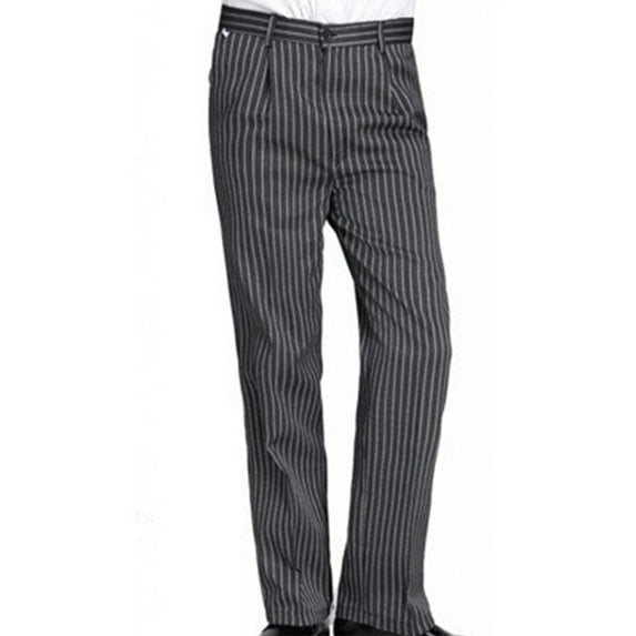 Hotel Uniform Pants, Kitchen Striped Chef Pants, Restaurant Waiter Elastic Pants
