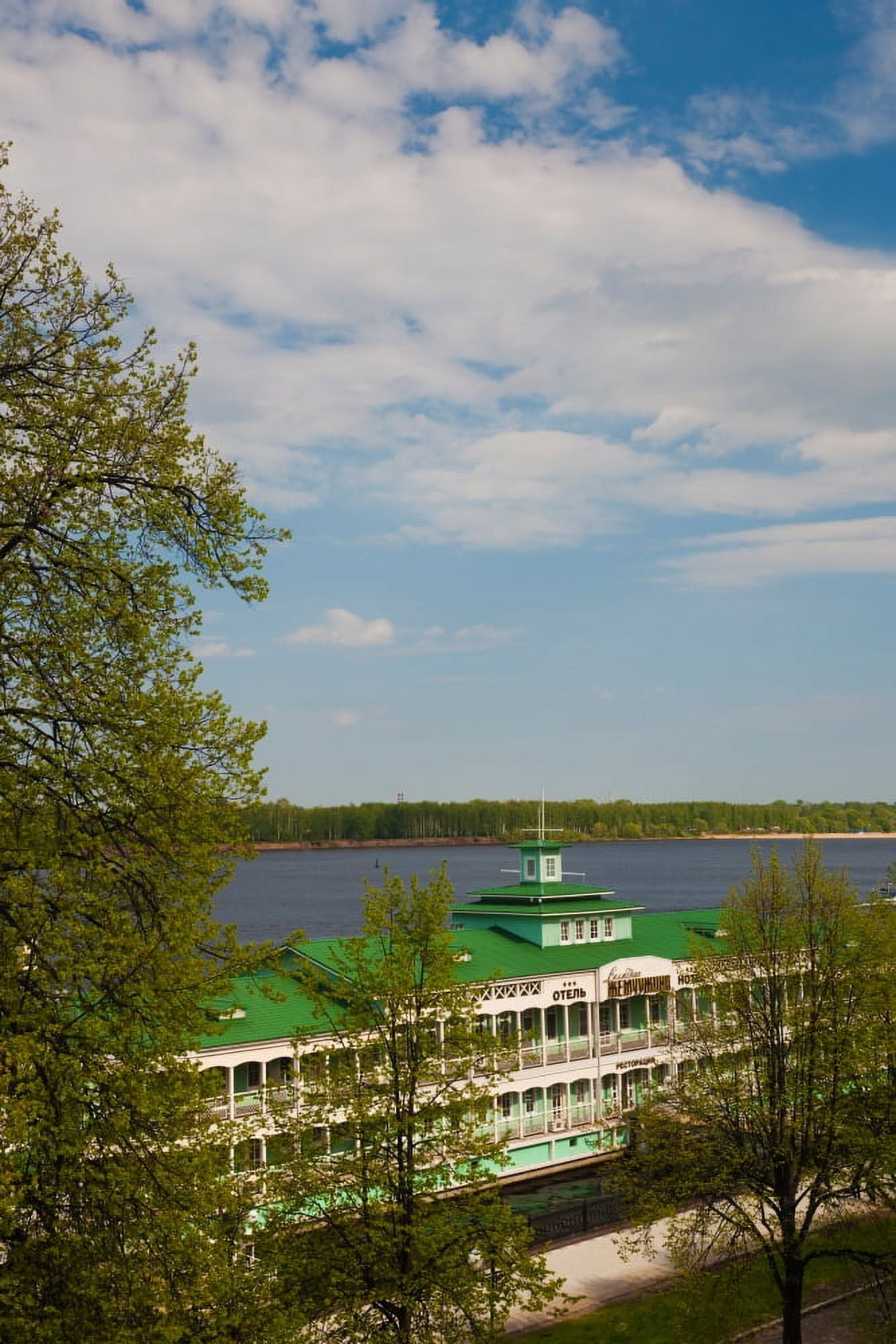 Hotel Volzhskaya Zhemchuzhina Volga Riverfront Yaroslavl Russia Canvas Art - Panoramic Images (27 x 9)