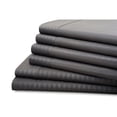 thumbnail image 1 of Hotel   York  Full Size Dobby Stripe Embossed Sheet Set, Platinum - 6 Piece, 1 of 5