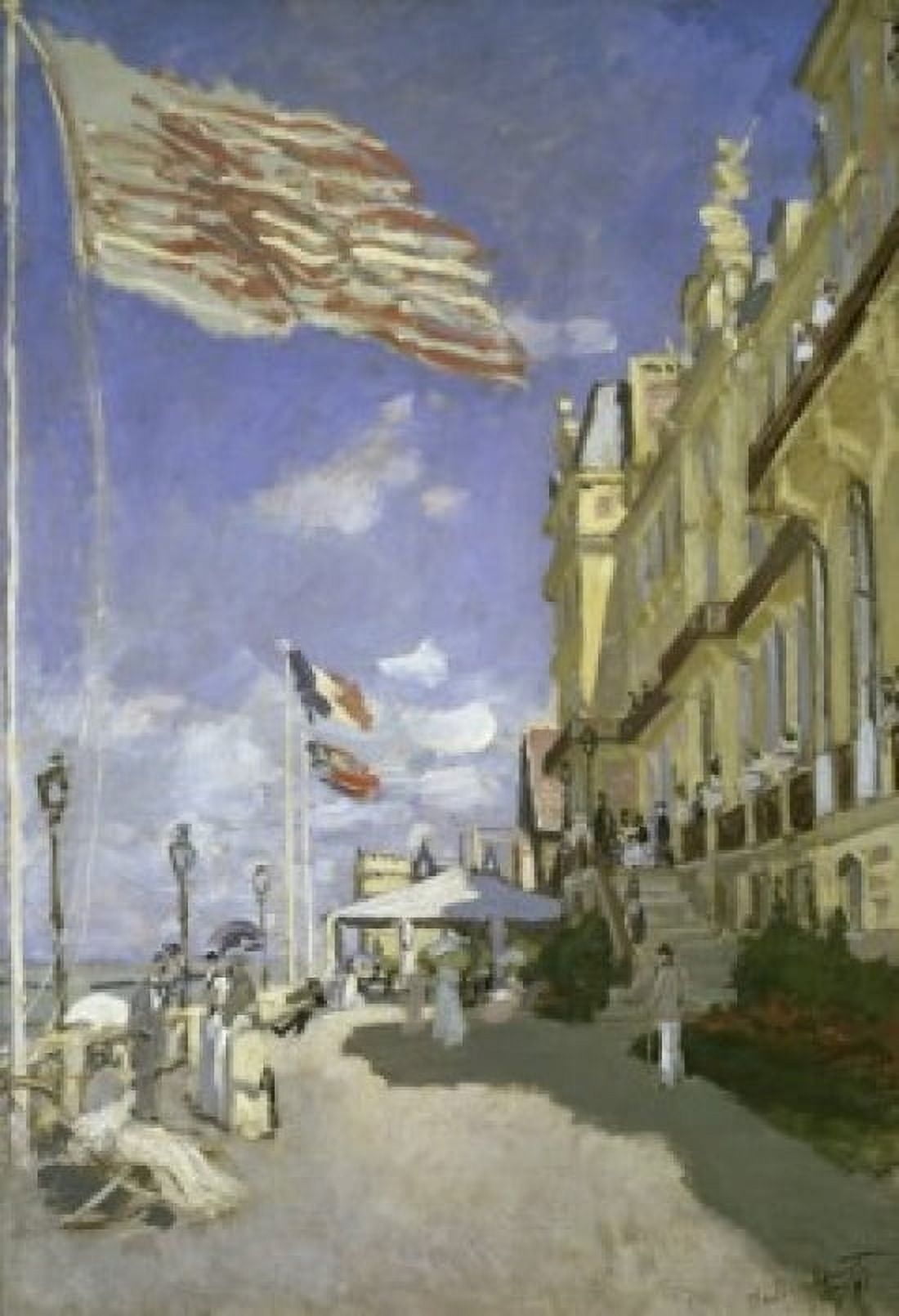 Hotel des Roches Noires a Trouville Roches Noires Hotel Trouville c 1870 Claude Monet (1840-1926French) Oil on canvas Musee dOrsay Paris Canvas Art - Claude Monet (24 x 36)