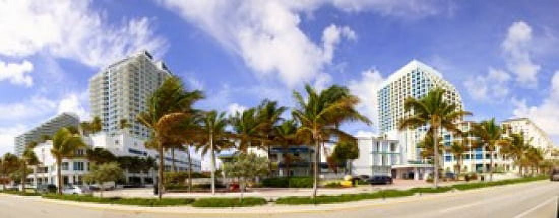 Hotel in a city Fort Lauderdale Florida USA Canvas Art - Panoramic Images (15 x 6)