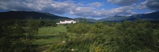 Hotel in the forest Mount Washington Hotel Bretton Woods New Hampshire USA Canvas Art - Panoramic Images (36 x 12)