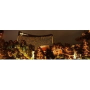 Hotel lit up at night, Wynn Las Vegas, The Strip, Las Vegas, Nevada, USA Poster Print (18 x 6)
