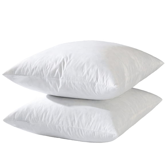 Hotel-style Goose Accent Pillow Insert For Sofa & Bed - Odorless Plump Cushion Filler 233tc Cotton With Inner Liner To Poking (14x14 Inch)