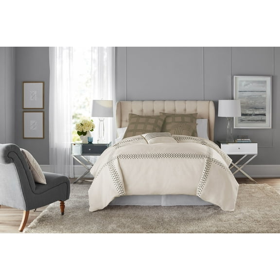 Hotel style austin embroidered comforter set, Queen