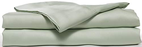 HotelSheetsDirect Bed Sheets Set - 1600 Thread Count, 4 Pieces (1 Flat, 1 Fitted Sheet, 2 Pillow Cases) - 100% Bamboo Sheet Sets, California King - Light Green