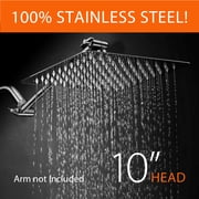HotelSpa 10 Inch Stainless Steel Square Rainfall Shower Head Model 1681
