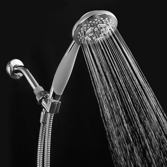 HotelSpa 7 Setting Chrome/ Grey Hand Shower with Hose