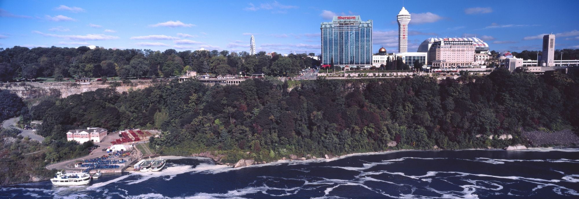 Hotels in a city from Niagara Falls Ontario Canada Canvas Art - Panoramic Images (27 x 9)