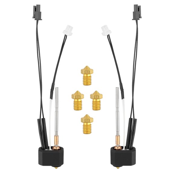 Hotend Kit for Prusa i3 MK4/XL FDM 3D Printer 24V 40W Heater Block with Brass Nozzles