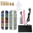 thumbnail image 1 of Hotfix Rhinestone Applicator Tool Kit with 7 Tips, Professional Heat-Fix Bedazzler Wand for DIY Clothes, Denim, Shoes, Including 2 Boxes of Crystals and Storage Bag, 1 of 8