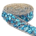 thumbnail image 1 of Hotfix Rhinestone with Shell Beads and Glass Trimming Crystal Glass Sewing Trim Rhinestone Tape Costume, 1 of 5