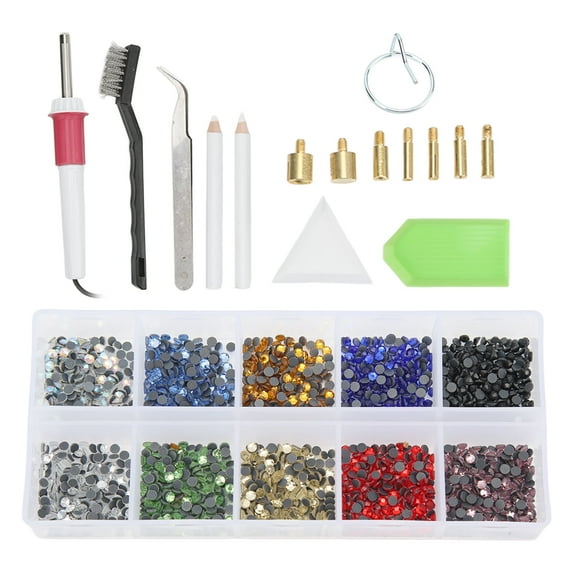 Hotfix Rhinestones Applicator, Fast Heating Hotfix Applicator Set For Leather For Shoes For Clothes US Plug