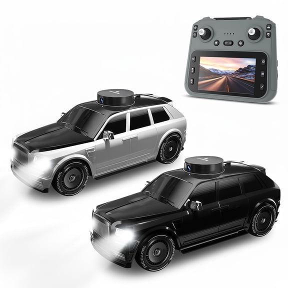 Hotfree 1/24 RC Drift Car with HD Camera, 4WD High Speed FPV Remote Control Car with Dual Joystick Screen Remote, Rotatable & Elevating Camera Live Video, Indoor Outdoor Racing Toy, Birthday Gift
