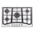 thumbnail image 1 of Hothit Propane Gas Cooktop 30" Inch, 5 Burner Built-in Stainless Steel Gas Stove Top, LPG/NG Dual Fuel, Include Gas Pressure Regulator Gas Range, 1 of 5