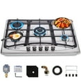 Hothit Propane Gas Cooktop 30" Inch, 5 Burner Builtin Stainless Steel Gas Stove Top, LPG/NG