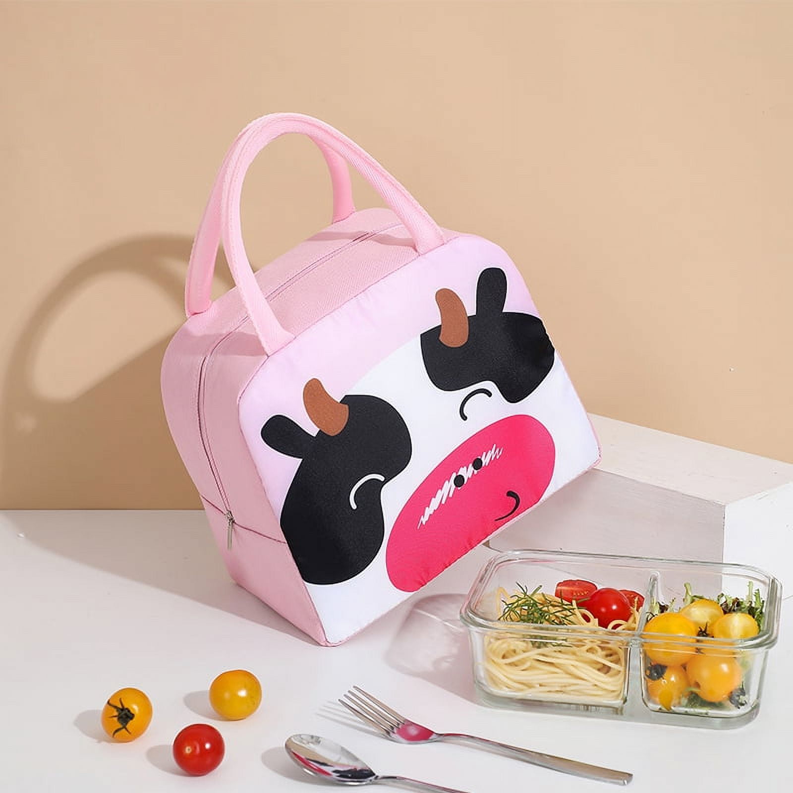 Couple Mochi Cat Peach And Goma Thermal Insulated Lunch Bags Women Lunch  Container For Kids School Children Storage Food Box