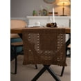 thumbnail image 1 of Hotian Macrame Linen Table Runner with Tassel for Kitchen Dining and Home Decor Brown 63" x 11.8"/160*30cm, 1 of 5