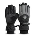 thumbnail image 1 of Hotian Waterproof Warm Ski Winter Gloves Men Insulated Snow Gloves for Skiing Snowboarding and Outdoor Sports Black, 1 of 5