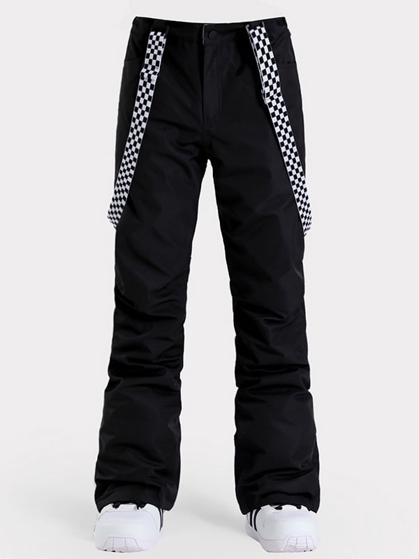 Hotian Women Snow Pants Insulated Waterproof Outdoor Ski Bibs with