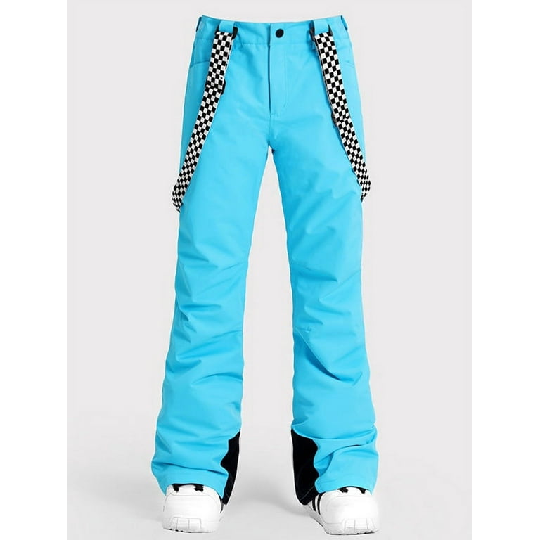 Hotian Women Snow Pants Insulated Waterproof Outdoor Ski Bibs with