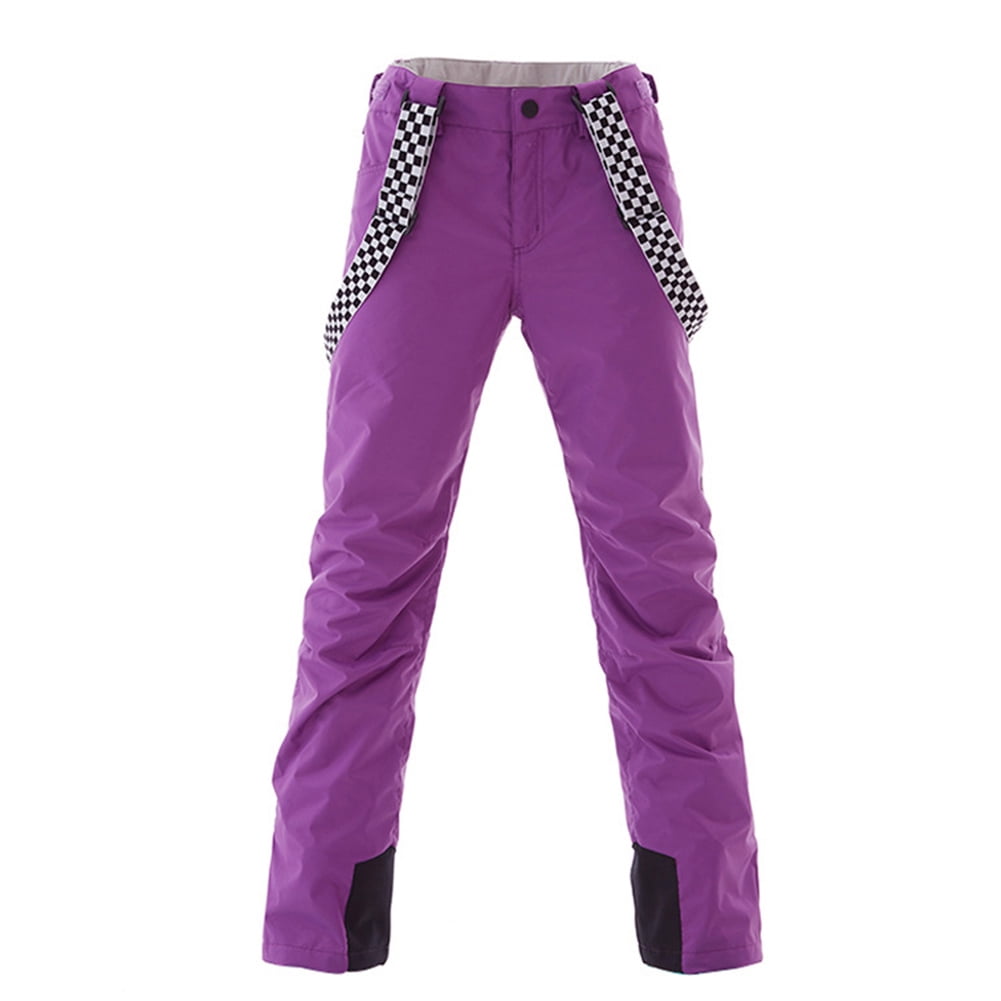 Hotian Women Snow Pants Waterproof Outdoor Insulated Ski Bibs with