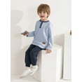 thumbnail image 1 of Hotiary 1-6Y Toddler Boys 2Pcs Long Pant Outfit Sets Kids Spring Fall Clothes Ribbed Long Sleeve Sweatshirt + Pants Outfits For Daily Wear, Birthday, School, Gift Idea, 1 of 8