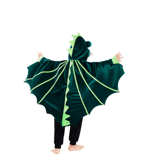 Hotiary 3-8Y Kids Halloween Dinosaur Costume Boys Girls Dragon Dinosaur Cape Cosplay Outfit for Toddler Child Dress Up Party Birthday Gifts