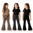 thumbnail image 1 of Hotiary 3 Pack Toddler Baby Girls Flare Leggings Long Pants Little Girls Bell Bottoms Pants Trousers, Size 12M-12T, 1 of 6