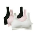 thumbnail image 1 of Hotiary 3Pcs Big Girls' Sports Seamless Bra with Breathable Pads Kids Teens Cotton Training Bra-Racerback Comfort Crop Bras, 1 of 8