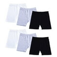 thumbnail image 1 of Hotiary 6 Counts Girls Safety Shorts Assorted Color Under Dress Dance Tights Toddler Big Kids Summer Thin Leggings Bike Shorts, 2-10 Years, 1 of 8