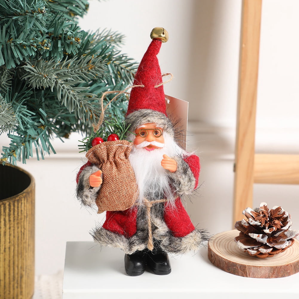 Christmas Cartoon Faceless Doll Standing Dwarf Santa Claus Doll Cute ...