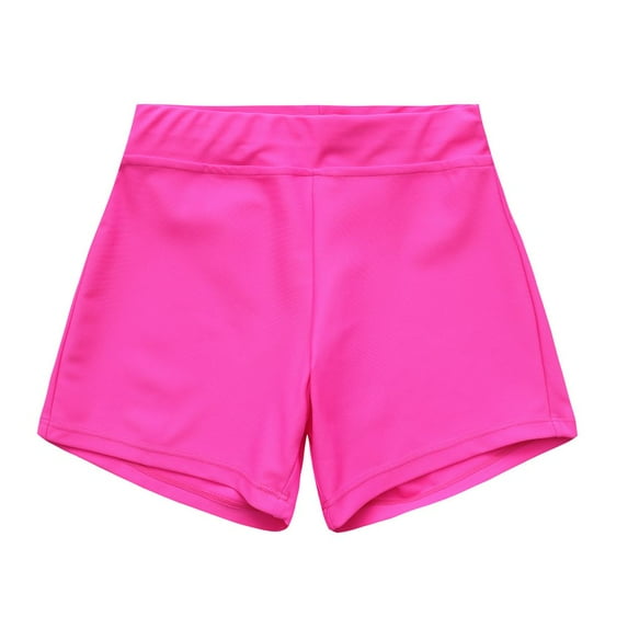 Hotiary Baby Girls Dance Boxer Shorts Kids Gymnastics Athletics Short Pants Children Breathable Elastic Waist Team Sports Shorts for 4-13 Years