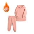 thumbnail image 1 of Hotiary Children's Autumn Sports Set Boys and Girls Thick Warm Hoodie and Pants Two-Piece Set for 1-7 Years Toddler Kids, 1 of 3