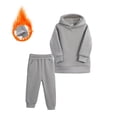 thumbnail image 1 of Hotiary Children's Autumn Sports Set Boys and Girls Thick Warm Hoodie and Pants Two-Piece Set for 1-7 Years Toddler Kids, 1 of 3