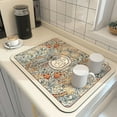 thumbnail image 1 of Hotiary Coffee Mat Hide Stain Rubber Backed Absorbent Coffee Maker Mat for Countertops Coffee Bar Mat Decor Spill Mat Rubber Dish Drying Mat for Kitchen Counter, 1 of 7