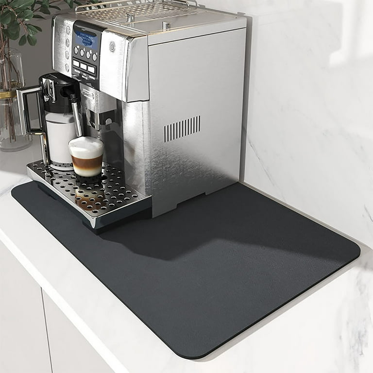  Coffee Mat-No Stains Absorbent Dish Drying Mat for Kitchen  Counter-Quick Dry Rubber Backed Coffee Bar Accessories Coffee Bar Mat Fit  Coffee Station Organizer Kitchen Countertop Organizer 12x19: Home &  Kitchen