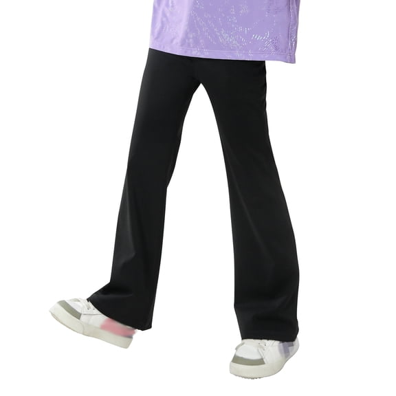 Hotiary Girl's Flare Leggings High Waisted Yoga Pants Bootcut Dance Casual Pants Activewear Kids Bell Bottoms Toddler Child for 4 Years-12 Years