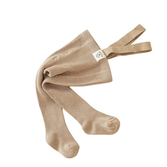 Hotiary Infant Baby High Waist Leggings Tights Socks Girls Boys Toddler Suspender Pantyhose for 6-18M