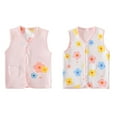 thumbnail image 1 of Hotiary Infant Toddler Baby Cotton Sleeveless Reversible Vest Outwear Kid Boys Girls Warm Fashion Windproof Button down Cardigan Padded Waistcoat for 6 Months-7 Years, 1 of 2
