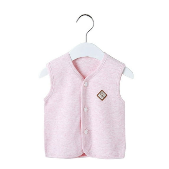 Hotiary Infant Toddler Baby Cotton Sleeveless Vest Outwear Boys Girls Warm Fashion Windproof Button down Cardigan Padded Waistcoat for 6 Months-5 Years