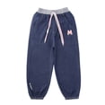 thumbnail image 1 of Hotiary Kid Girls Drawstring Jeans Children High Waisted Elastic Jogger Denim Pants Teen Casual Slant Pocket Baggy Sweatpants Bug Pant for 5-14 Years, 1 of 8