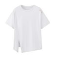 thumbnail image 1 of Hotiary Children Girls' Breathable and Quick Dry Short Sleeve Front Tie Knot Crew Neck T-shirts Athletic Tee for 5-12 Years Old, 1 of 7