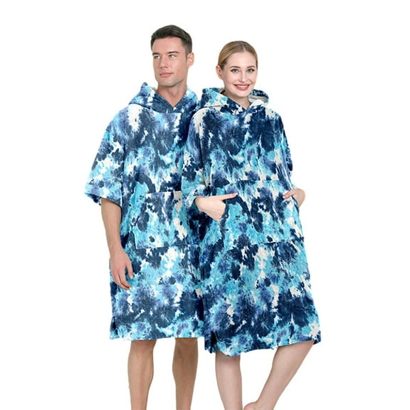 Hotiary Kids Hooded Poncho Towels, Boy Girl Soft & Absorbent Microfiber Beach Towel, Swimming Pool Changing Robe Bathrobe Bath Towel