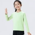 thumbnail image 1 of Hotiary Kids Summer Moisture Wicking Active Sports T-Shirt Round Neck Long Sleeve Quick Dry Undershirt Boys & Girls Teenagers Aged for 4 Years-12 Years, 1 of 8