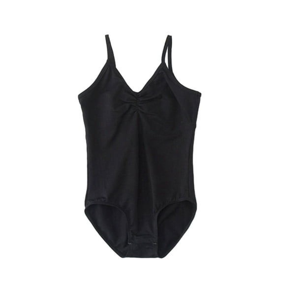 Hotiary Performance Classics Camisole Ballet Leotards for Girls/Toddlers/Kids, Adjustable Double Strap Gymnastics and Ballet Dancewear Black