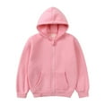 thumbnail image 1 of Hotiary Spring and Autumn Toddler Children Solid Color Hoodie Coat Zip Up Long Sleeve Sweatshirt for Boys or Girls 2-10 Years, 1 of 4