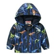 thumbnail image 1 of Hotiary Toddler Baby Boys Zip up Hoodie Kids Long Sleeve Fashion Print Lightweight Jacket Hooded Coat Children Casual Sweatshirts Outfits for 1-8 Years, 1 of 8