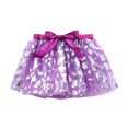 thumbnail image 1 of Hotiary Toddler Baby Girls Halloween Tulle Tutu Fancy Mini Skirt Kids Elastic Waist Print Mesh Pumpkin Bat Puffy Dress Princess Party Skirt for 2-11 Years, 1 of 5