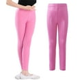 thumbnail image 1 of Hotiary Toddler Baby Girls High Waist Dance Yoga Pants Kids Stretch Athletic Leggings Children Soft Breathable Gym Workout Leggings for 3-13 Years Pink, 1 of 7